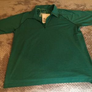 Stio Green polo with zipper. Size large